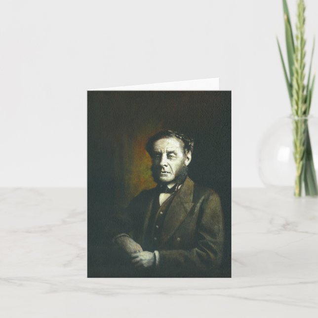 Victorian Wolfman Greetings Card (Front)