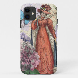 Victorian Woman in Red Colourful Fashion Case-Mate iPhone Case