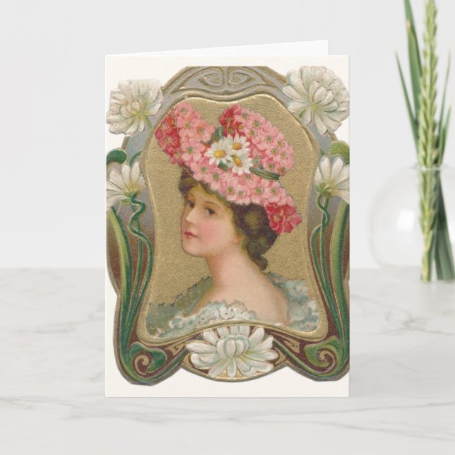 Victorian Woman Note Card (Front)