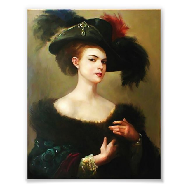 Victorian Woman Wall Art, Victorian Wall Art, Art Photo Print (Front)