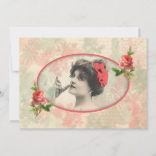 Victorian Woman Wedding Invitation