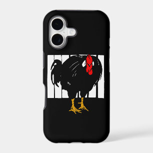 Victorian Wood Cut Black Rooster