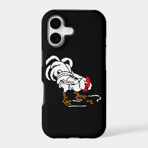 Victorian Wood Cut White Rooster