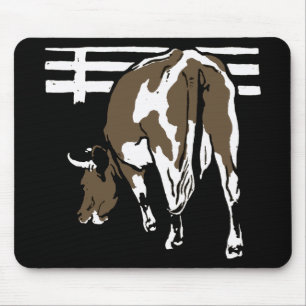 Victorian Woodcut Cow Mousepad