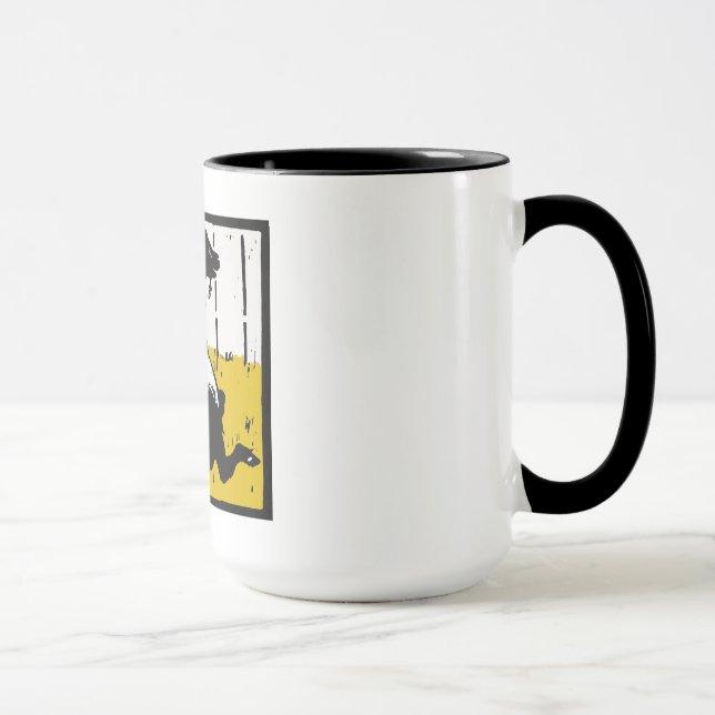 Victorian Woodcut Goat On Mug (Right)