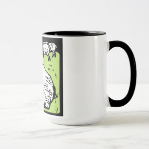 Victorian Woodcut Sheep On Mug