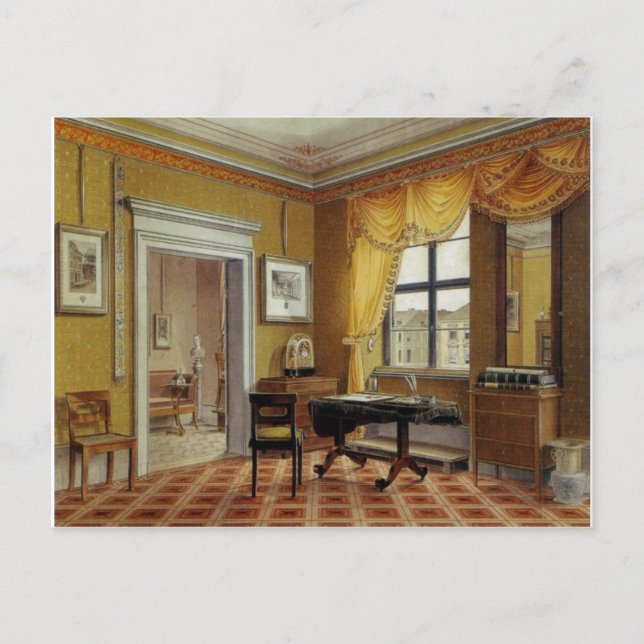 Victorian Yellow room with window Postcard (Front)