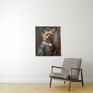 Victorian Yorkshire Terrier in Clothes Whimsical Tapestry