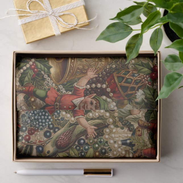 Victorian Yuletide Abundance Wrapping Paper (Gift)