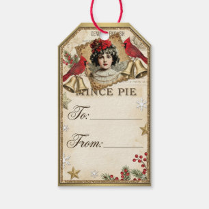Victorian Yuletide Treasures Collage Gift Tags