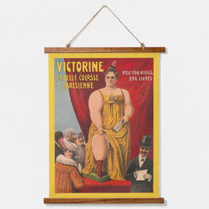Victorine, The Beautiful Parisian Large Woman Hanging Tapestry