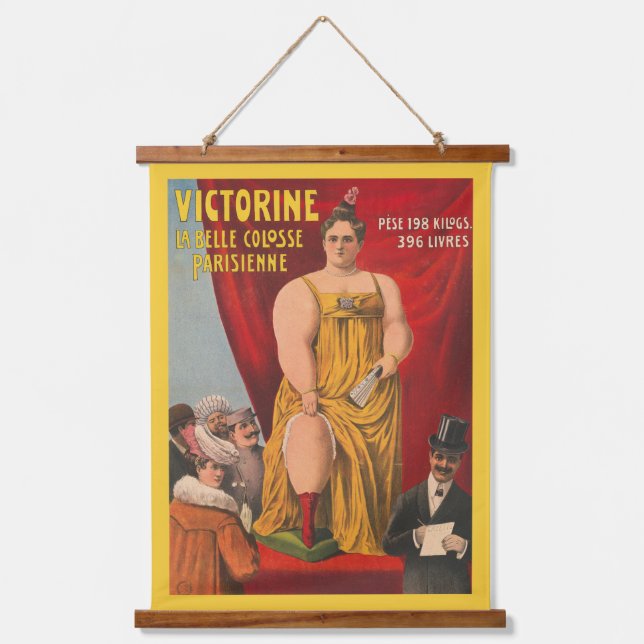 Victorine, The Beautiful Parisian Large Woman Hanging Tapestry (Front)