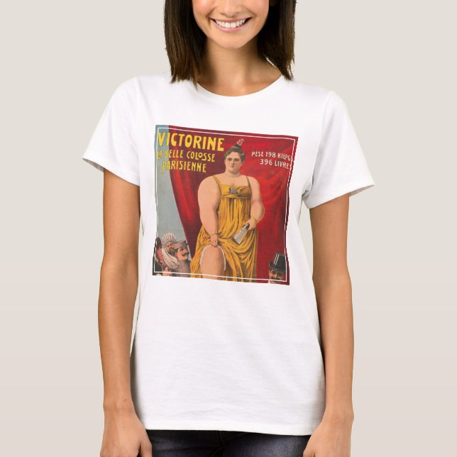 Victorine, The Beautiful Parisian Large Woman T-Shirt (Front)