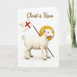 Victorious Sheep Celebration Card