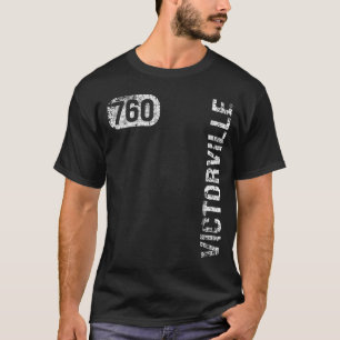 Victorville California 760 Area Code Vintage Retro T-Shirt