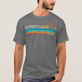 Victorville California State Bear Retro Sunset Pre T-Shirt
