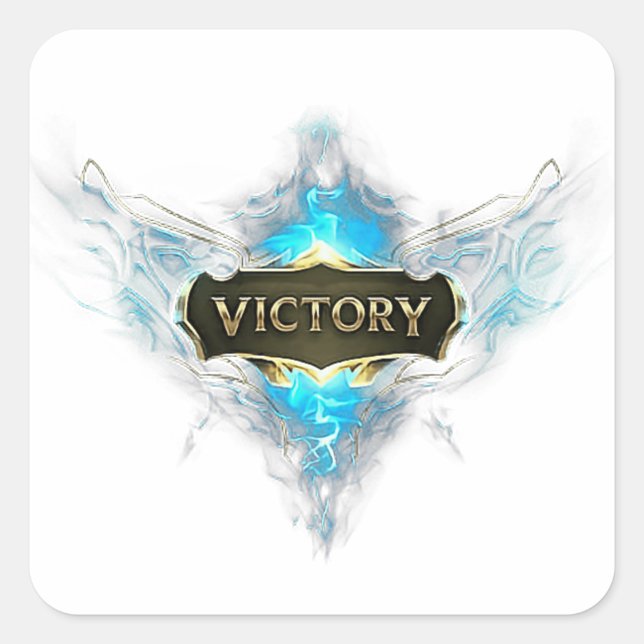 Victory - A Symbol of Triumph and Achievement Square Sticker (Front)