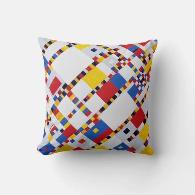 Victory Boogie Woogie, Mondrian Cushion (Front)