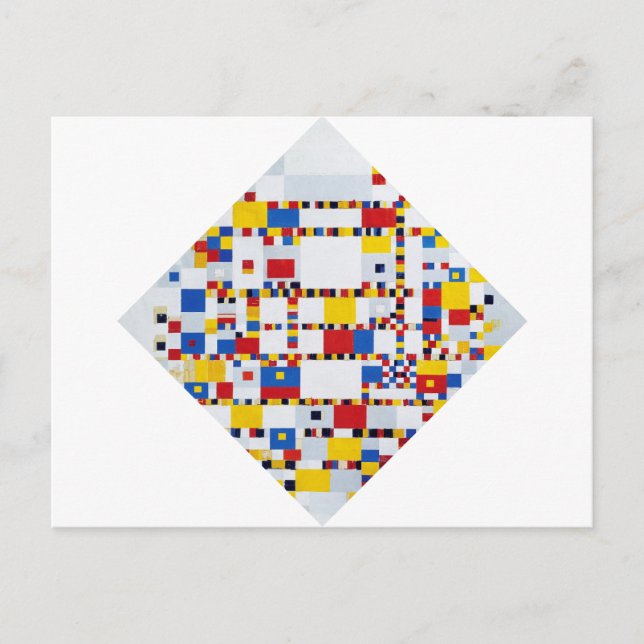 Victory Boogie Woogie, Mondrian Postcard (Front)