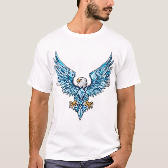 "Victory Crystal Eagle T-Shirt" T-Shirt (Front)