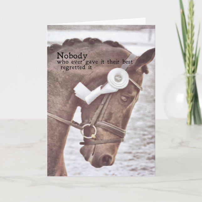 VICTORY GALLOP Greeting Card (Front)