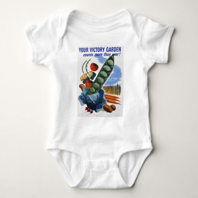 Victory Garden Baby Bodysuit (Front)