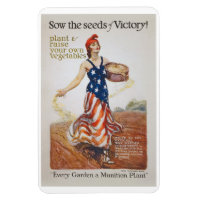 Victory Garden Liberty Sow Seeds WWI Propaganda