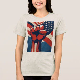 Victory in Unity Designed T-Shirt Tri-Blend Shirt