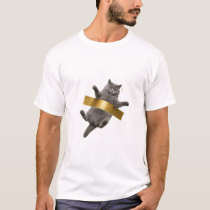 Victory Lap British Shorthair Cat T-Shirt