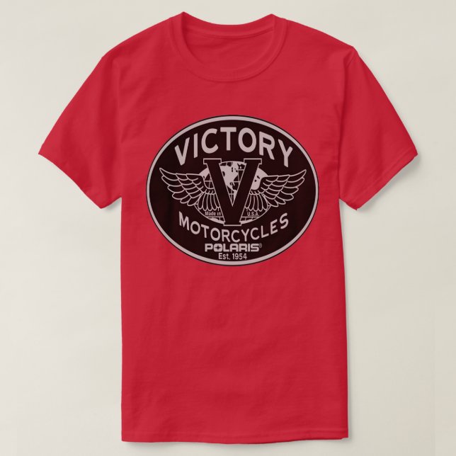 victory motorcycles polaris estd 1954 records reco T-Shirt (Design Front)