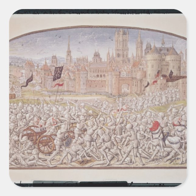 Victory of the inhabitants of Ghent led by Square Sticker (Front)