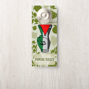 Victory Sign Hand Resistance Red Triangle Symbol