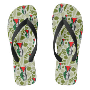 Victory Sign Hand Resistance Red Triangle Symbol Jandals