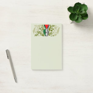 Victory Sign Hand Resistance Red Triangle Symbol Post-it Notes
