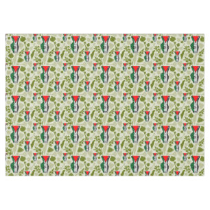 Victory Sign Hand Resistance Red Triangle Symbol Tablecloth