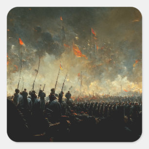 Victory Square Sticker