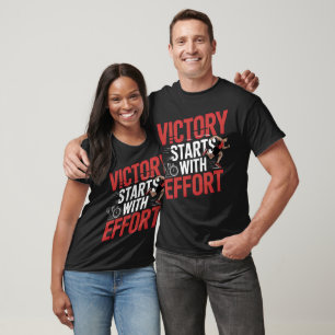 Victory Starts With Effort Runner T-Shirt