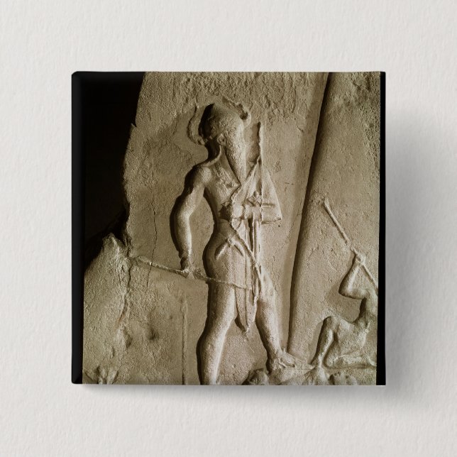 Victory Stele of Naram-Sin 15 Cm Square Badge (Front)