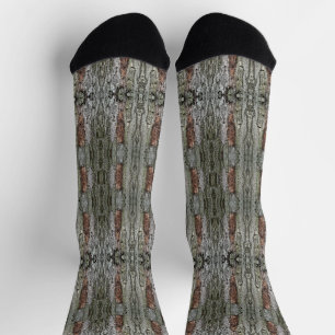 Victory Tree Bark Patterned Socks