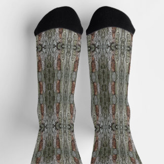 Victory Tree Bark Patterned Socks