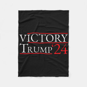 Victory Trump 24 Trump President 2025 - Trump 47th Fleece Blanket