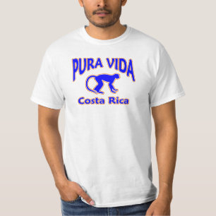 Vida Costa Rica Blue Monkey T-Shirt