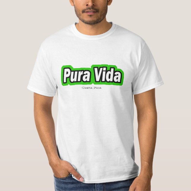 Vida, Costa Rica - Customised T-Shirt (Front)