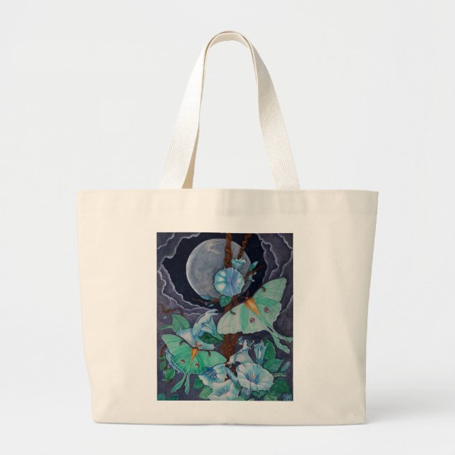Vida de la Luna Large Tote Bag (Front)
