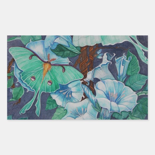 Vida de la Luna Rectangular Sticker (Front)