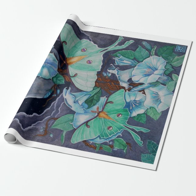 Vida de la Luna Wrapping Paper (Unrolled)