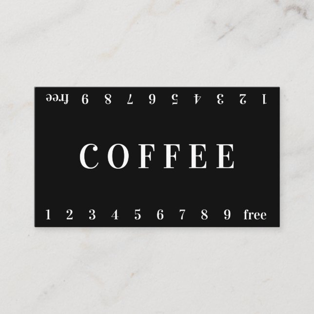 Vida Double Number Loyalty Coffee Punch-Card (Front)