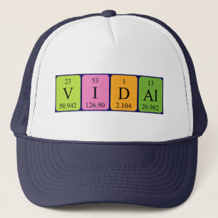 Vidal periodic table name hat