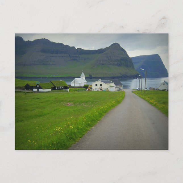 Vidareidi, Faroe Islands Postcard (Front)