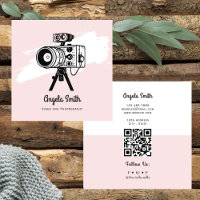 Video and Photography Trendy Website Pink
